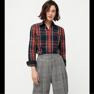 J. Crew Tartan Plaid Shirt sz 10